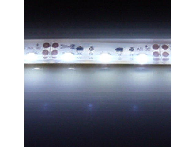 Waterproof Edge lit LED Strip with UV stable clear coating it will not yellow over time 