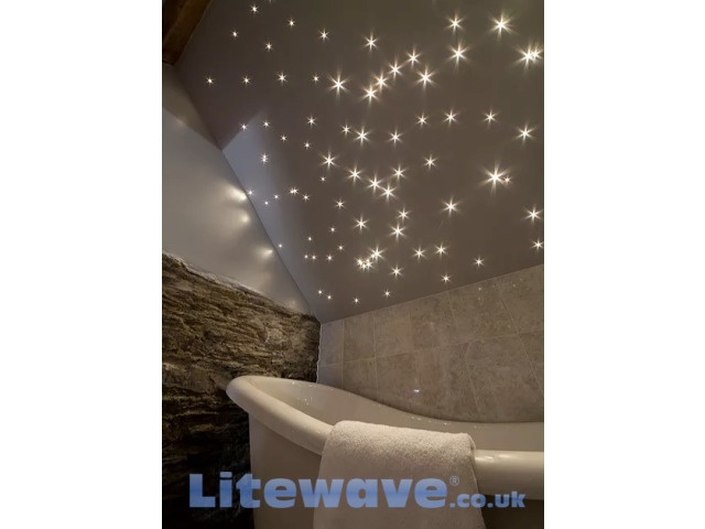 White Fibre Optic Lighting Kit Star Ceilings Waterproof - How Much Does A Fiber Optic Ceiling Cost