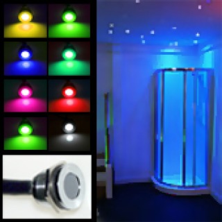 Mini Colour Changeable LED Plinth / Deck Light (Waterproof IP67, 12vdc)
