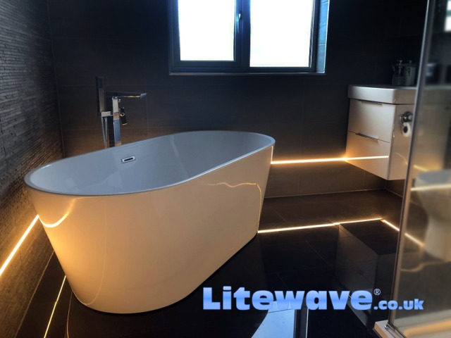 Waterproof Led Lighting For Bathrooms, Led Shower Light Strip