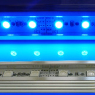 300mm SMD LED Bar (12vdc) with clips - Blue