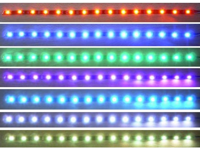 Splashproof Colour Changing LED Tape and Light Strip