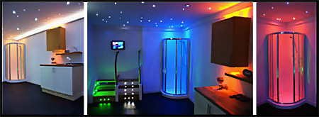 Waterproof Colour Changing LED Plinth Lights for Bathroom ...