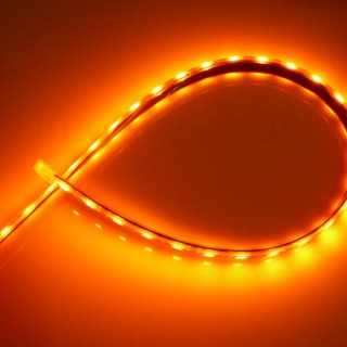 0.5 Meter LED Tape (Black PCB, 30 LEDs, SILICONE) 12vdc - Amber 0.5 Meter LED Tape (Black PCB, 30 LEDs, SILICONE) 12vdc - Amber