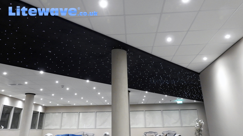 Star Ceiling using LED Fibre Optic Projector - Upstand